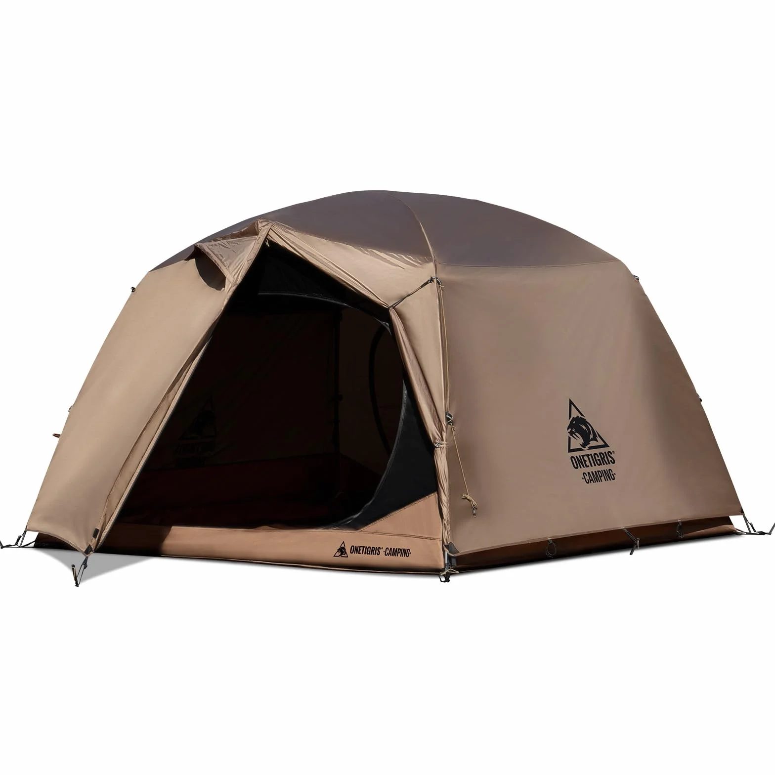 JOVIAN 4 Person Camping Tent 3 Season Family Shelter Easy Setup Outdoor Backpacking with 2000mm Outer Rainfly, 5000mm Bottom & Waterproof Floor Mat