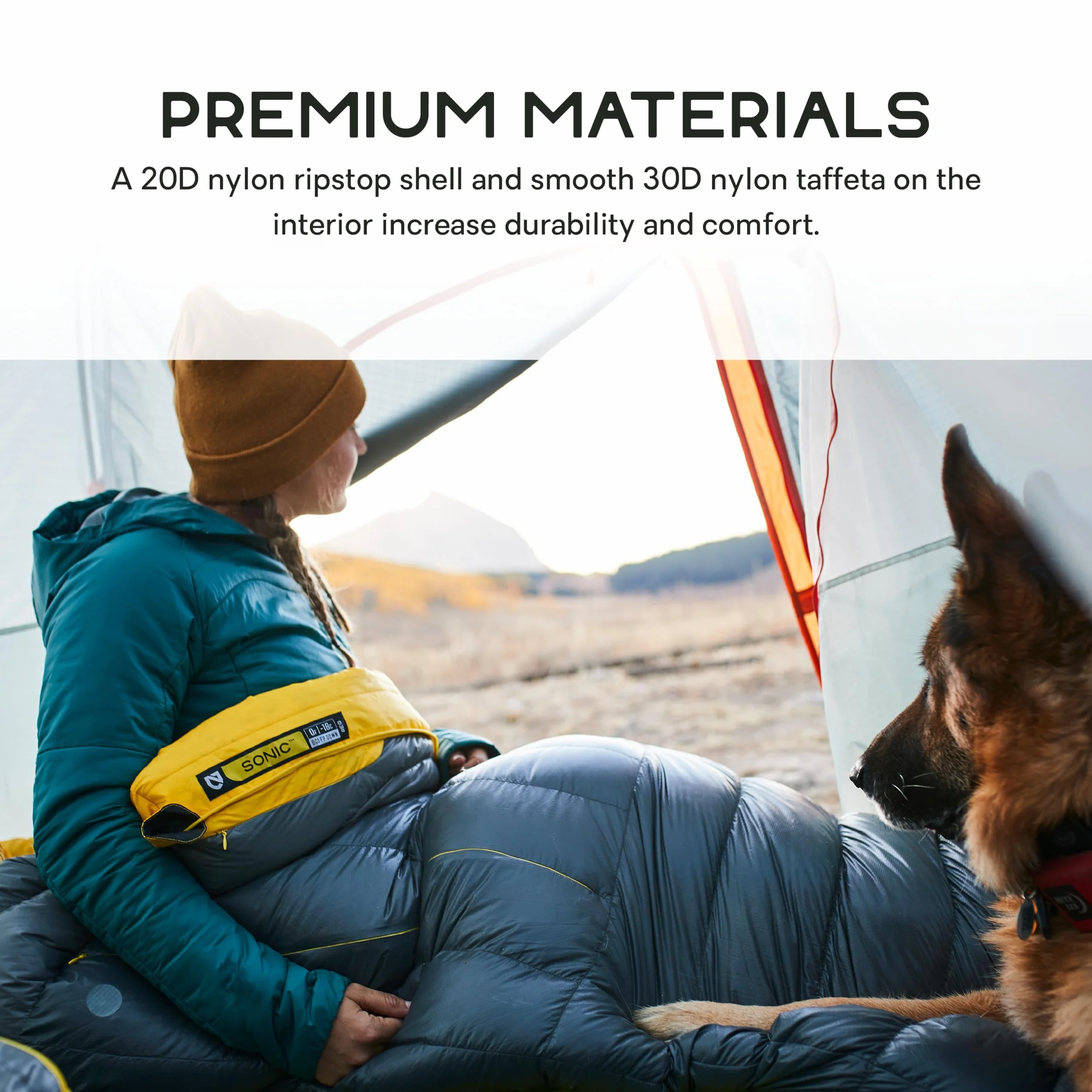 Sonic Down Mummy Sleeping Bag | Ultralight, Insulated, Made for Extreme Cold, Mountaineering, Trekking