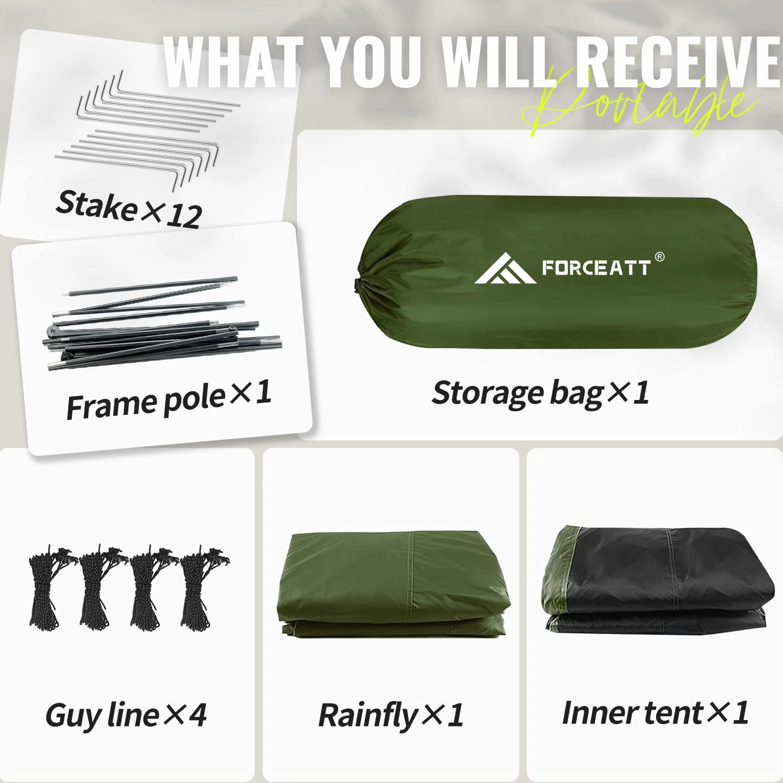 Tent for 2 and 3 Person is Waterproof and Windproof, Camping Tent for 3 to 4 Seasons,Lightweight Aluminum Pole Backpacking Tent Can be Set Up Quickly,Great for Hiking