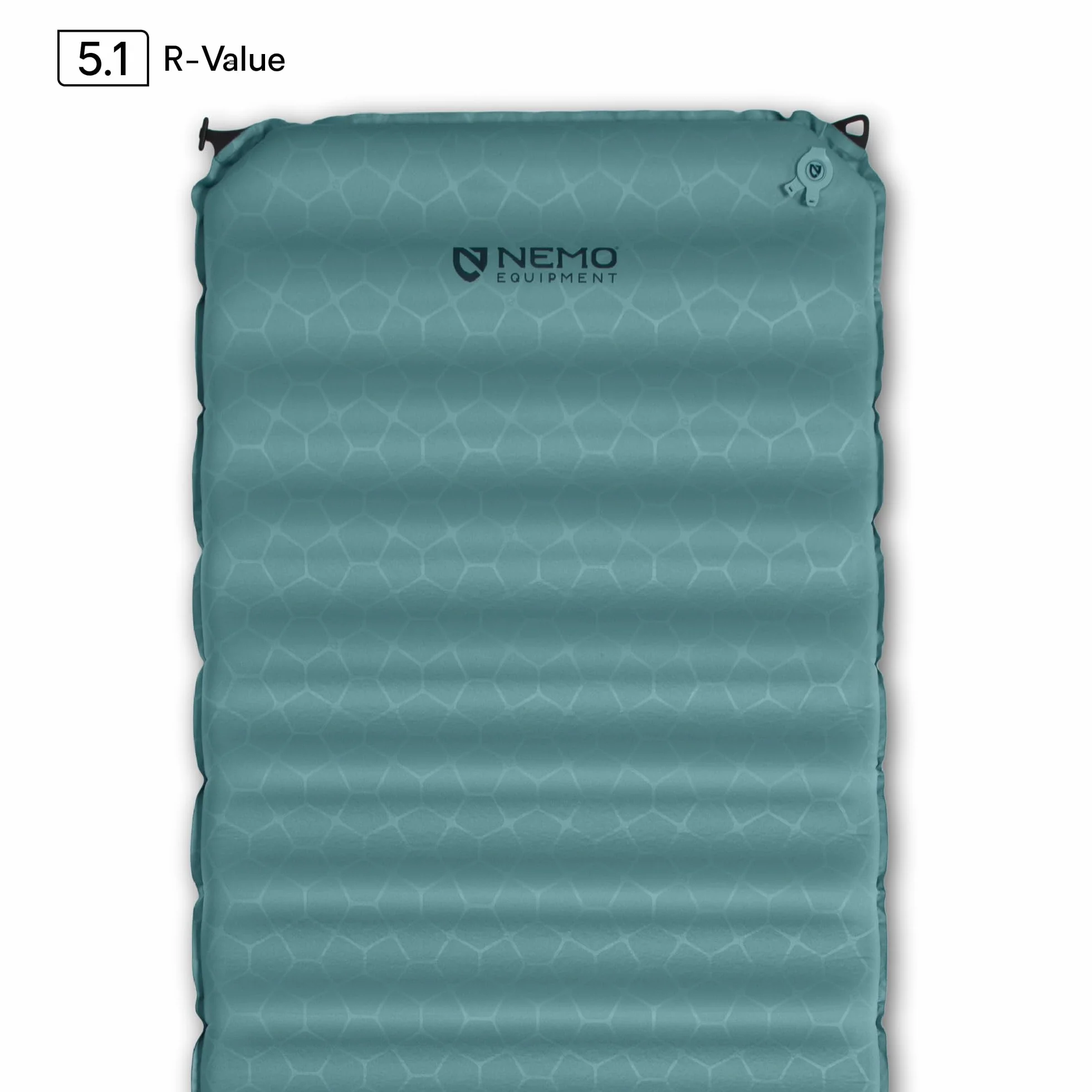 Flyer Cloud Sleeping Pad - Arctic/Ombre Blue - Reg Wide | Self-Inflating, Insulated, Bluesign, Air, Foam, Camping, Backpacking