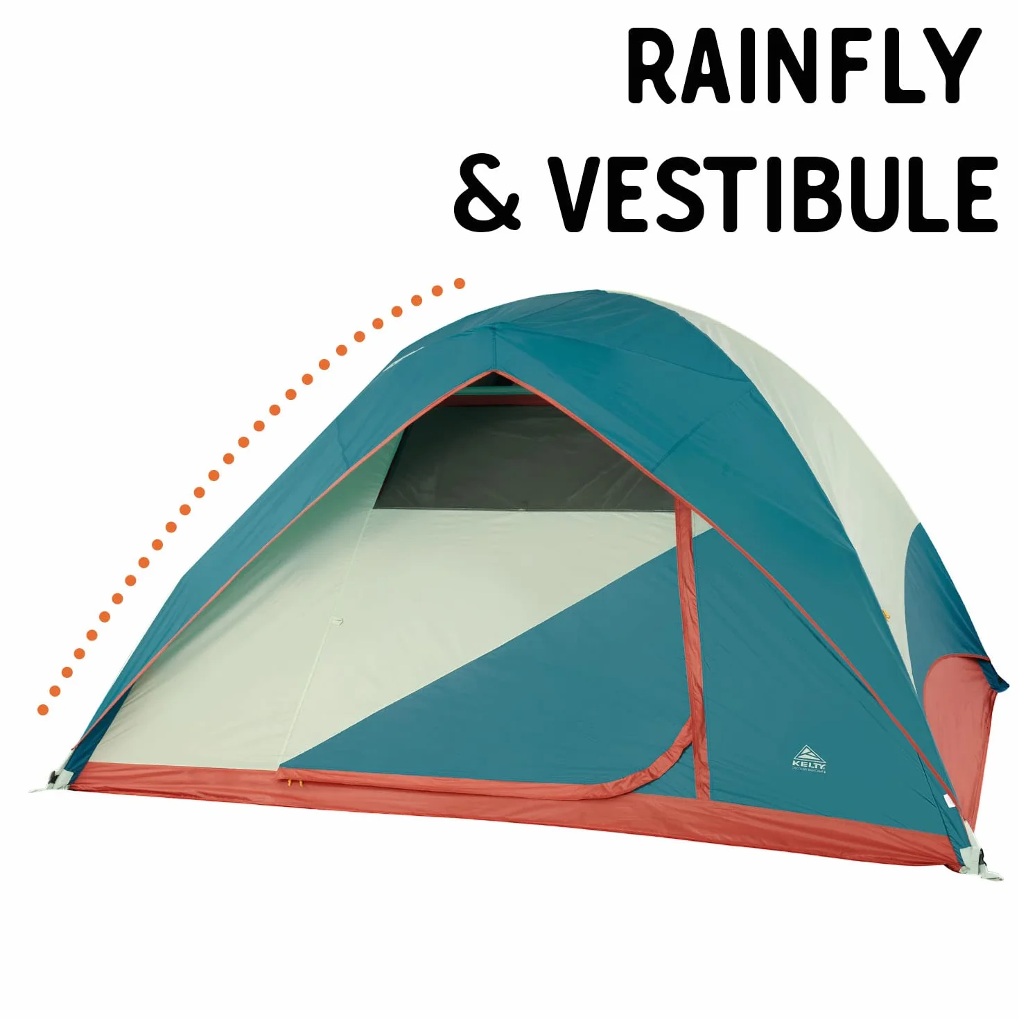 Discovery Basecamp Backpacking Tent, Camping Backpacking Shelter, Large Capacity, Fast Setup and Easy Tear Down, Stuff Sack Included