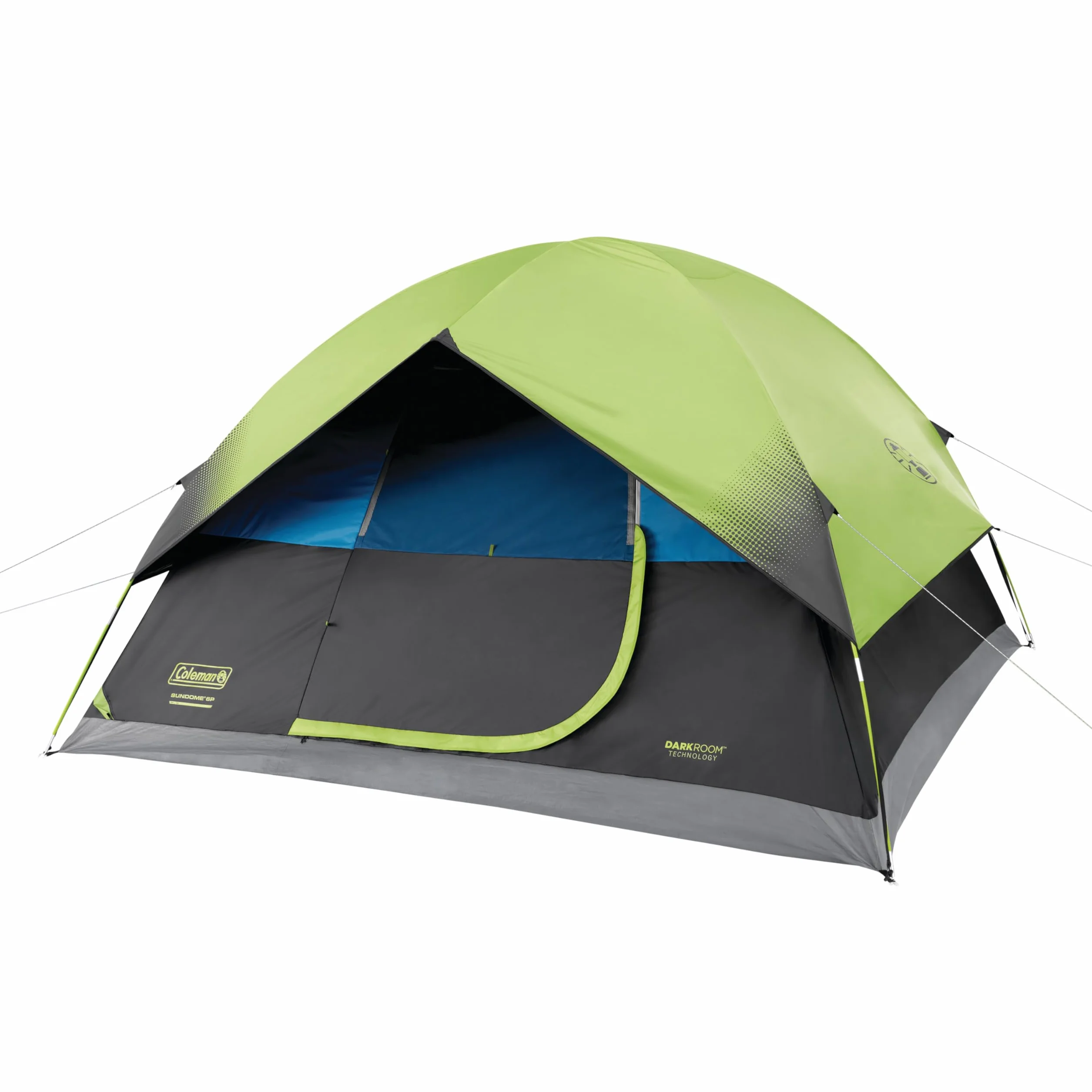 Sundome Dark Room 4/6 Person Tent, Blocks 90% of Sunlight to Keep Inside Cool, Weatherproof Tent with Rainfly Sets Up in Minutes