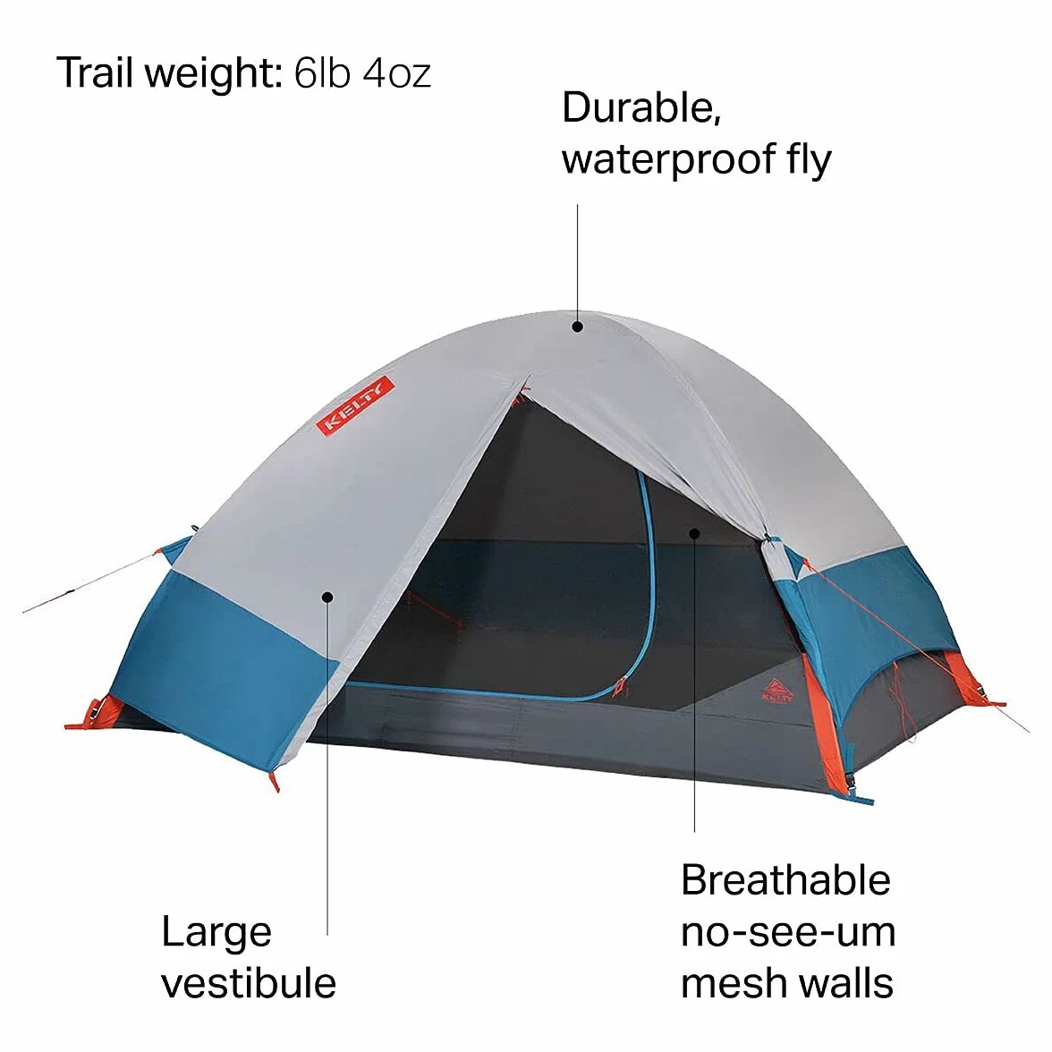 Late Start 4P - Lightweight Backpacking Tent with Quickcorners, Aluminum Pole Frame, Waterproof Polyester Fly, 4 Person Capacity