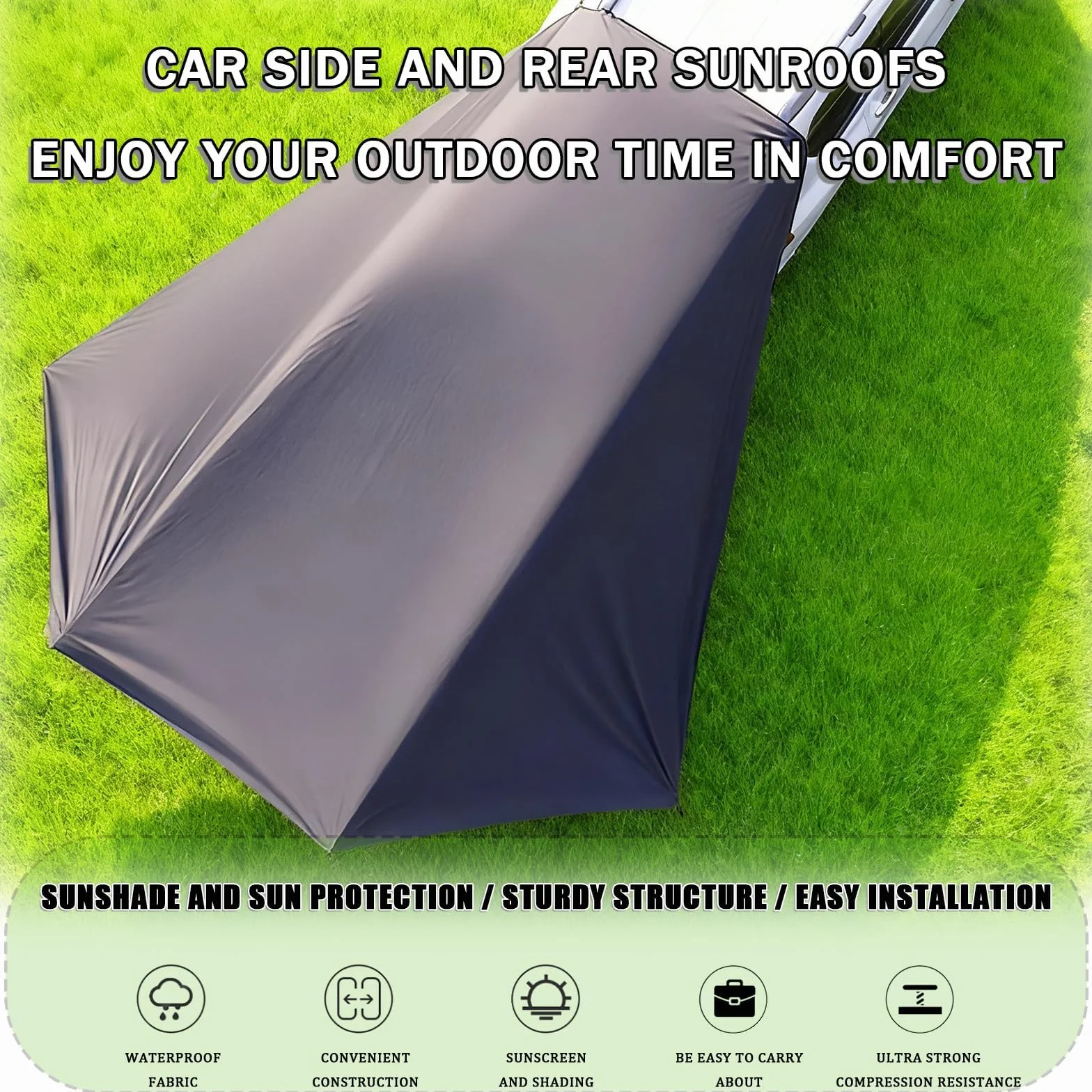 Car Awning Camping Tent for Nemo Multispace 2008–2017 | Vehicle Tailgate Shade Portable Outdoor Travel Shelter Trunk Canopy Attachment