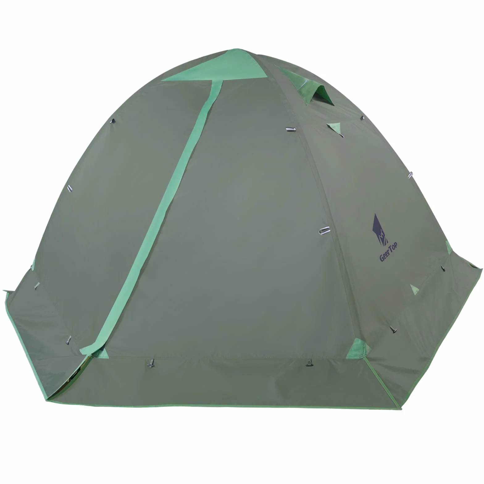 2 Person Backpacking Tent, Lightweight Waterproof 4-Season Tent | Freestanding, Fast Pitch, Aluminum Frame, Double-Wall, Snow Skirt, Dual Vestibules