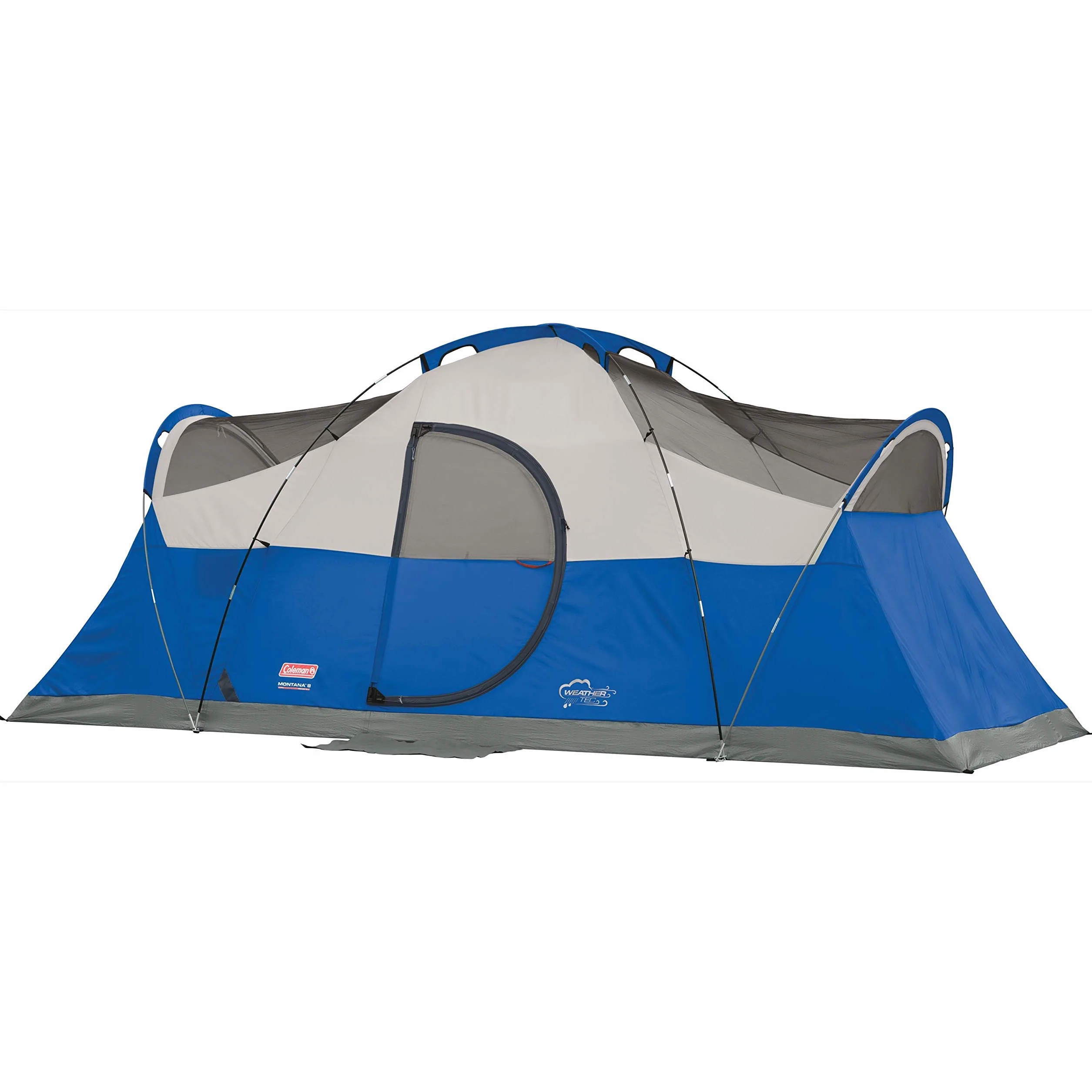 Montana Camping Tent, 6/8 Person Family Tent with Included Rainfly, Carry Bag, and Spacious Interior, Fits Multiple Queen Airbeds and Sets Up in 15 Minutes