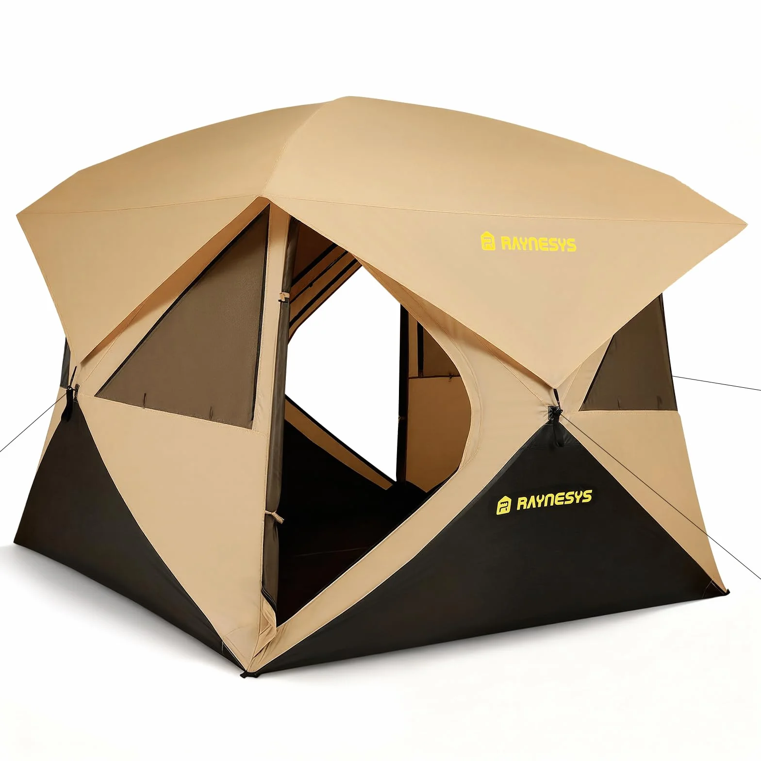 4 Person Camping Tent, Setup in 60 Seconds, Waterproof,Pop up Tents | Instant setup in 60 Seconds,Spacious Interior,3000mm waterproof Camping tent,Instant Cabin Tents with Carry Bag