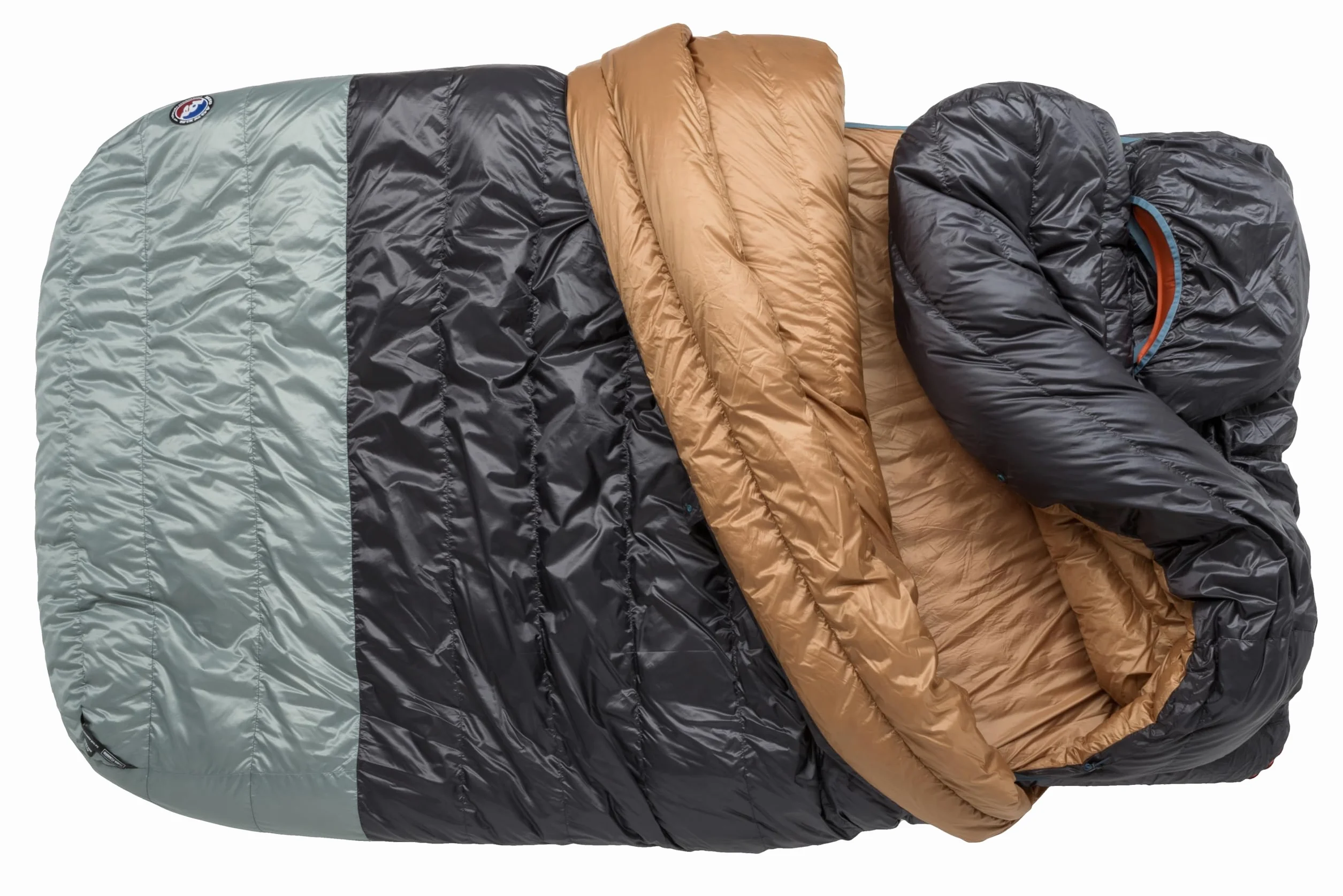 King Solomon - Doublewide Sleeping Bag | 2-person DownTek bag with PadLock attachment, dual-side entry, and a zip-off quilt