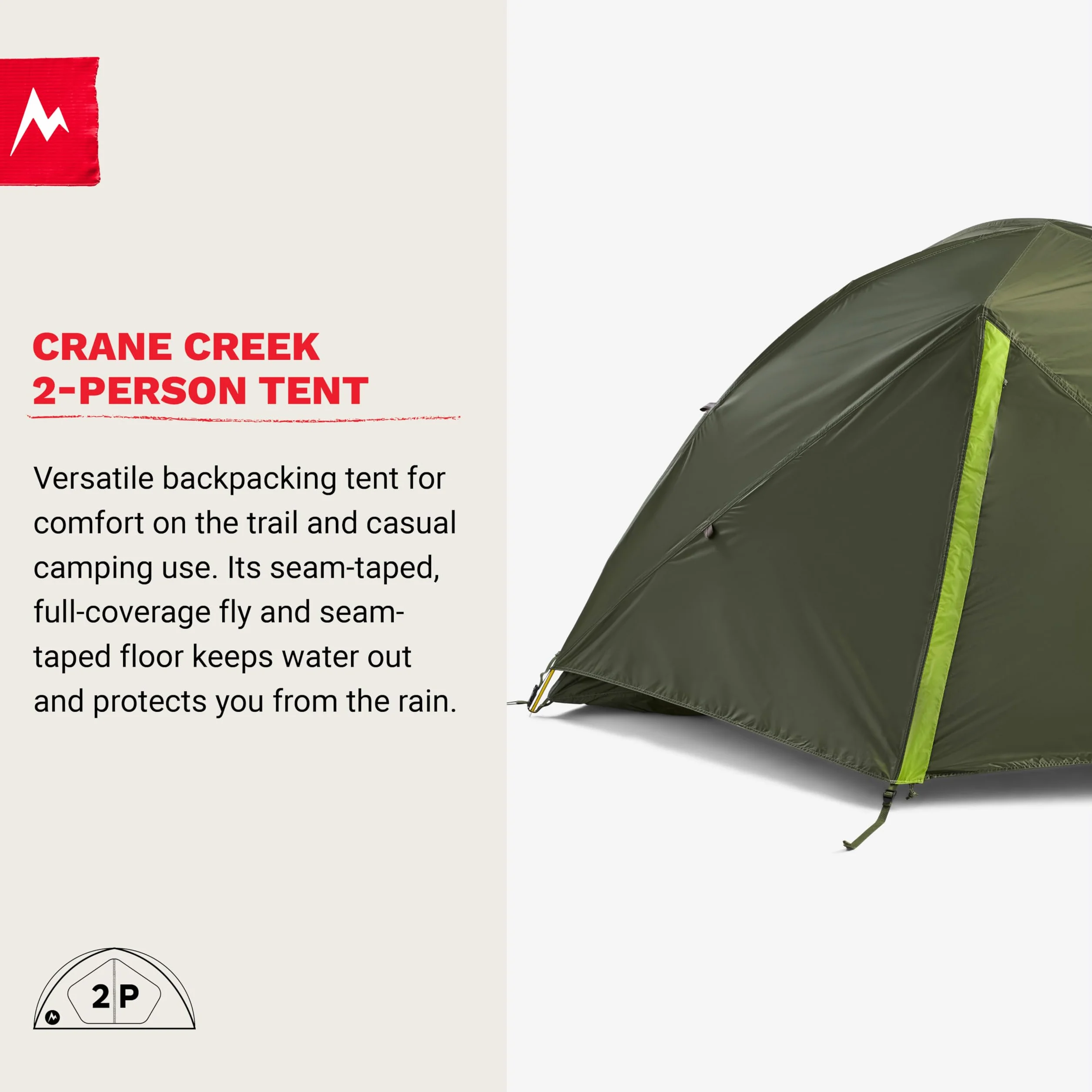 Crane Creek 2P/3P Camping and Backpacking Tents & Footprints