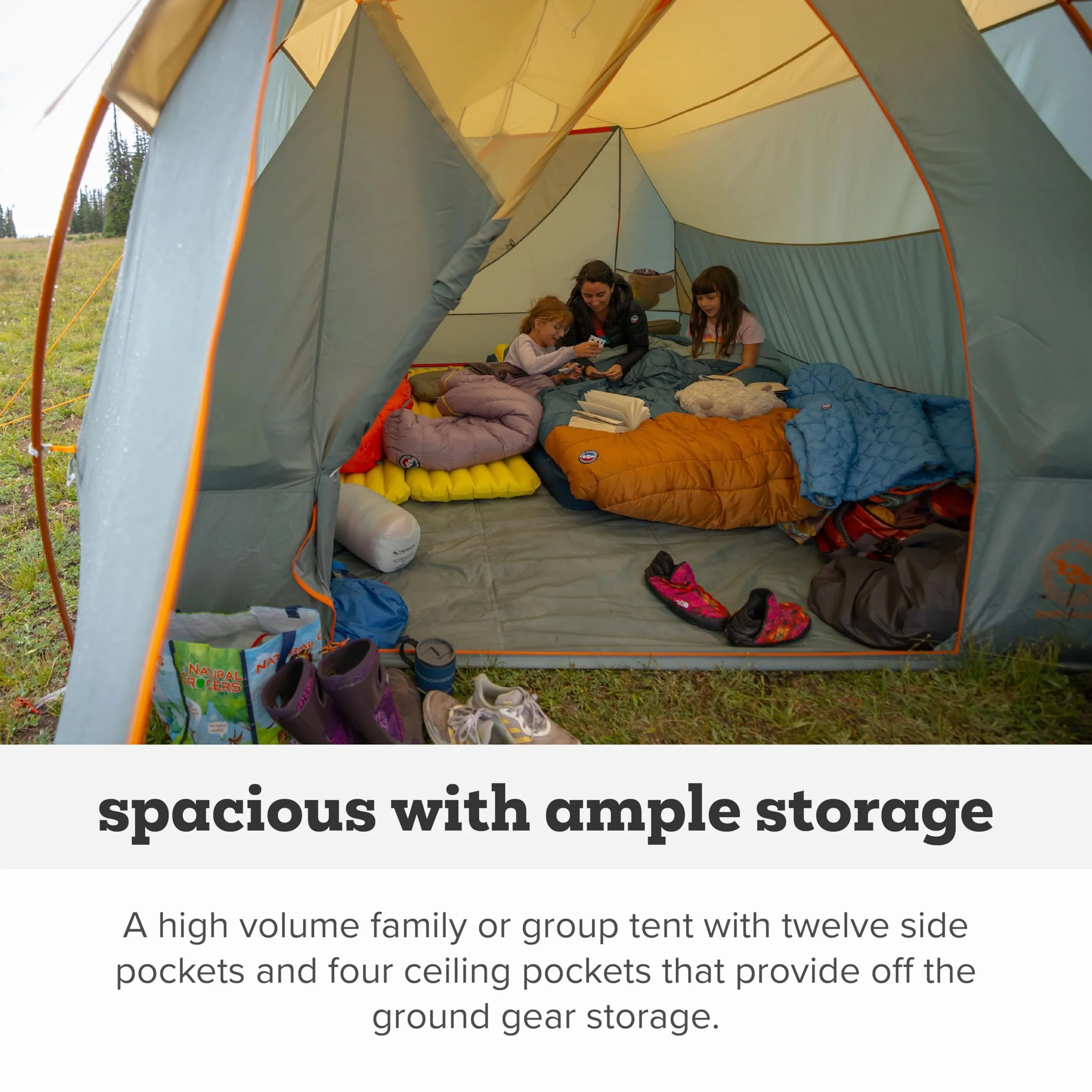 Bunk House - Large 3-Season Family Tent | Spacious 3-season tent with waterproof protection, quick setup, mesh ceiling and oversized vestibule