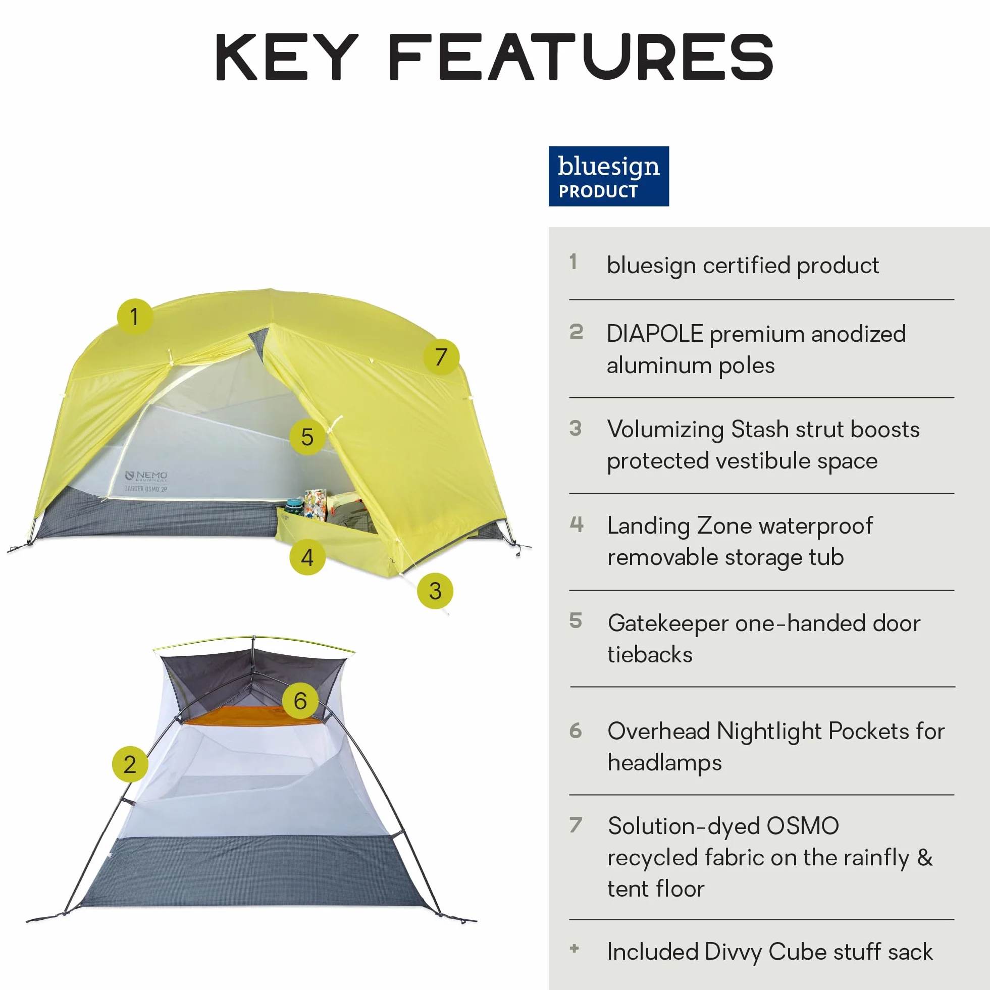 Dagger OSMO Backpacking Tent | Lightweight, Spacious, Versatile, Camping